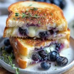 Crispy Blueberry Grilled Cheese