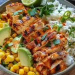 Healthy Street Corn Chicken Rice Bowl