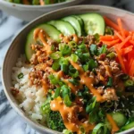 Bang Bang Ground Turkey Rice Bowls