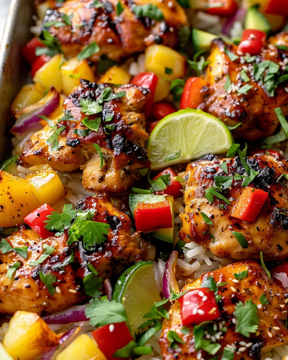 Hawaiian Chicken Sheet Pan: Easy, Flavorful Meal for Busy Nights
