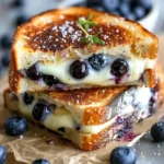 Crispy Blueberry Grilled Cheese