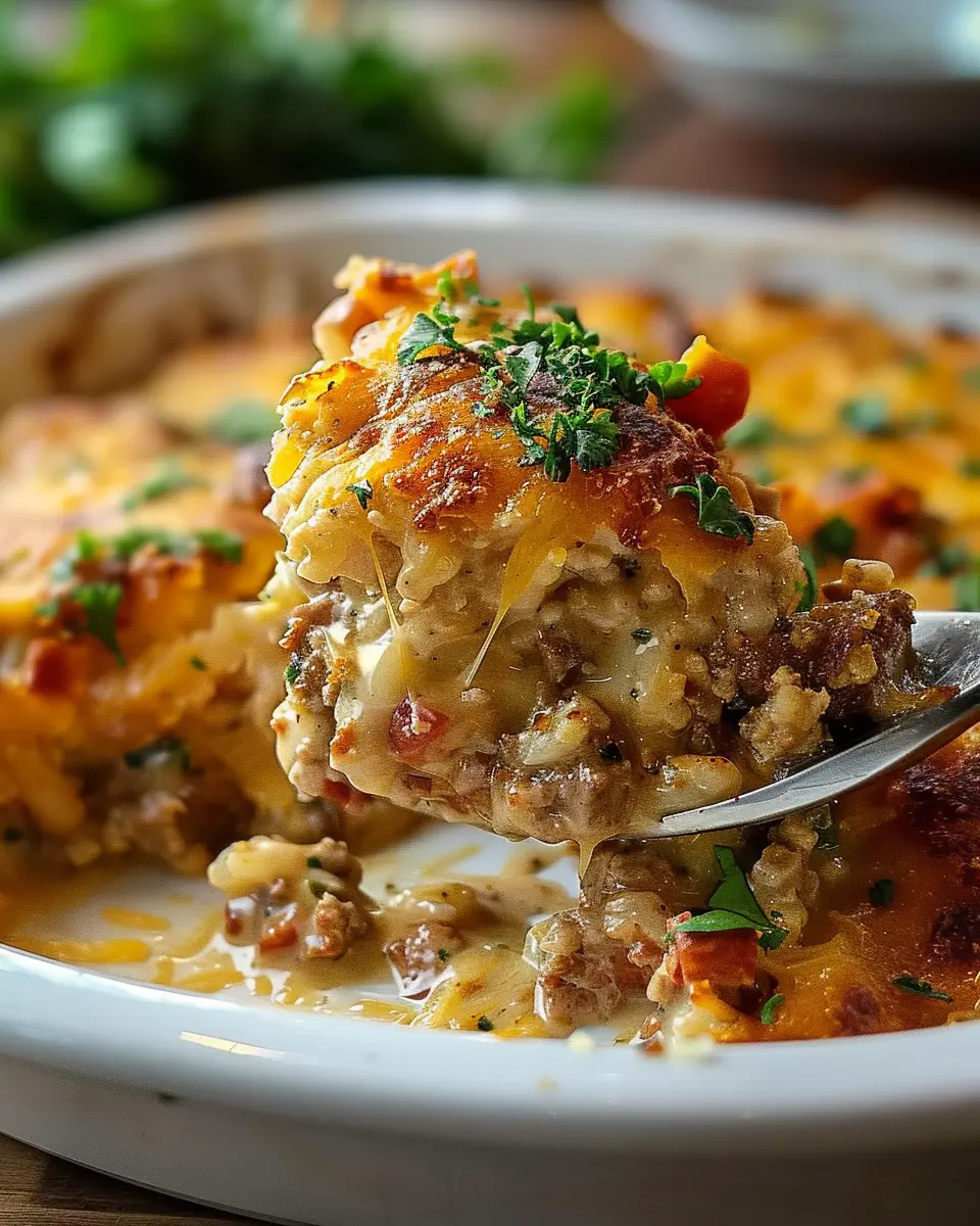 Cowboy Casserole: Easy Turkey Bacon and Chicken Ham Comfort Dish