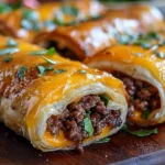 Easy Garlic Butter Beef Cheeseburger Rollups